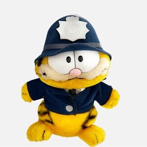Vintage Dakin Company 1978 Garfield Cat British Police Officer Bobby Plush Anima